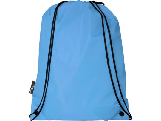 Рюкзак со шнурком Oriole из переработанного ПЭТ, синий, арт. 026300003