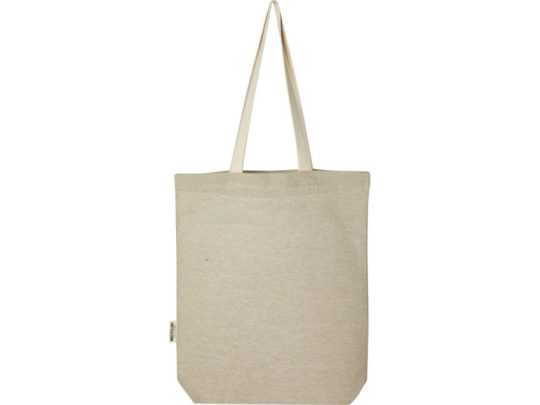 Эко-сумка Rainbow из переработанного хлопка с передним карманом, арт. 026598103
