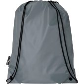 Рюкзак со шнурком Oriole из переработанного ПЭТ, серый, арт. 026300403