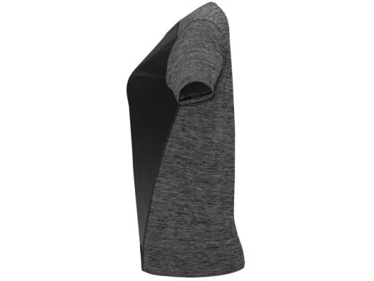 Спортивная футболка Zolder женская, черный/меланжевый черный (2XL), арт. 026322403