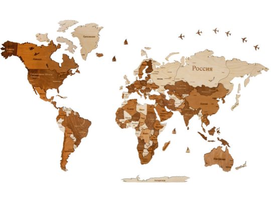 Интерьерная карта мира World, арт. 026806803