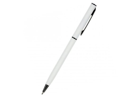 Ручка шариковая автоматическая BrunoVisconti®, 0.7 мм, синяя PALERMO (белый металлический корпус), арт. 026804703