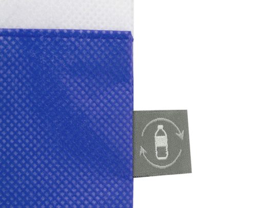 Сумка-шоппер двухцветная Revive из нетканого переработанного материала, синий, арт. 026665303