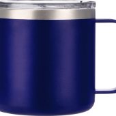 Кружка стальная Alaska с крышкой слайдером, powder coating, синий, арт. 026698203