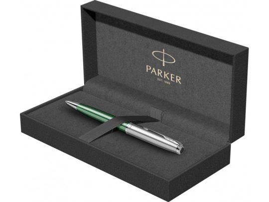 Ручка шариковая Parker Sonnet Essentials Green SB Steel CT, арт. 026723403