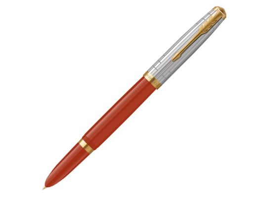 Перьевая ручка Parker 51 Premium Red GT, перо:M чернила:Black, Blue, в подарочной упаковке., арт. 026724803