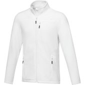 Мужская флисовая куртка Amber на молнии из переработанных материалов по стандарту GRS, белый (L), арт. 026889803