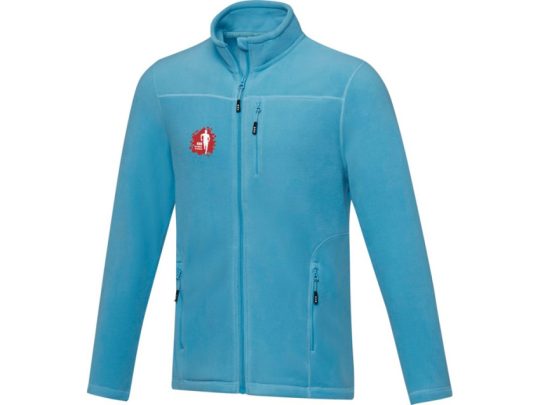 Мужская флисовая куртка Amber на молнии из переработанных материалов по стандарту GRS, nxt blue (3XL), арт. 026890803
