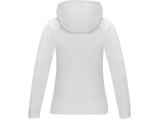 Женский свитер анорак Sayan на молнии на половину длины с капюшоном, белый (XL), арт. 026903103