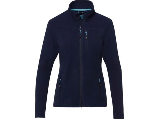 Женская флисовая куртка Amber на молнии из переработанных материалов по стандарту GRS, темно-синий (XS), арт. 026894203