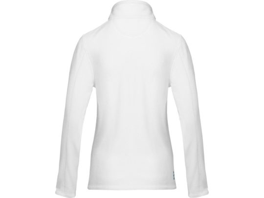 Женская флисовая куртка Amber на молнии из переработанных материалов по стандарту GRS, белый (S), арт. 026893103