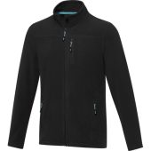 Мужская флисовая куртка Amber на молнии из переработанных материалов по стандарту GRS, черный (2XL), арт. 026892803