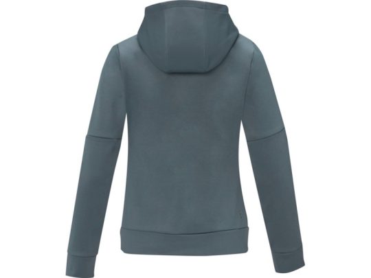 Женский свитер анорак Sayan на молнии на половину длины с капюшоном, steel grey (XL), арт. 026904203