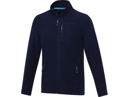 Мужская флисовая куртка Amber на молнии из переработанных материалов по стандарту GRS, темно-синий (XL), арт. 026891303