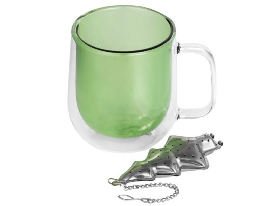 Набор Bergamot: кружка и ситечко для чая, зеленый, арт. 026882903