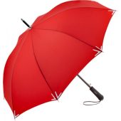 Зонт-трость Safebrella с фонариком и светоотражающими элементами, красный, арт. 026867503