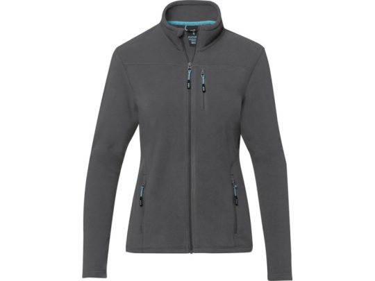 Женская флисовая куртка Amber на молнии из переработанных материалов по стандарту GRS, storm grey (XL), арт. 026895203