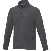 Мужская флисовая куртка Amber на молнии из переработанных материалов по стандарту GRS, storm grey (3XL), арт. 026892203