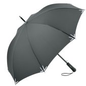 Зонт-трость Safebrella с фонариком и светоотражающими элементами, серый, арт. 026867303