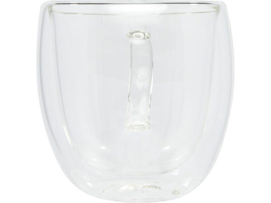 Стеклянный стакан Manti объемом 250 мл с двойными стенками и подставкой из бамбука, 2 шт. , natural, арт. 026905203