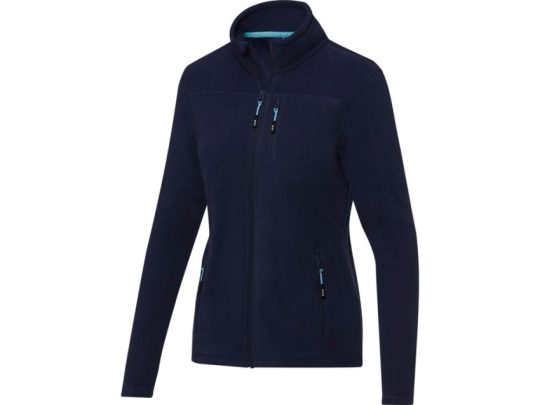 Женская флисовая куртка Amber на молнии из переработанных материалов по стандарту GRS, темно-синий (2XL), арт. 026894703