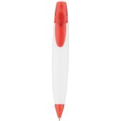 Ручка шариковая Флагман, белый/красный, арт. 027055103