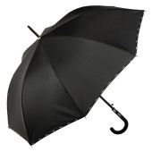 Зонт-трость полуавтоматический Ferre Milano, черный, арт. 027059403