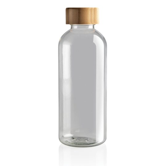 Бутылка для воды из rPET (стандарт GRS) с крышкой из бамбука FSC®, арт. 026944306