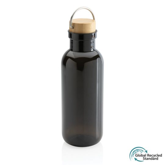 Бутылка для воды из rPET GRS с крышкой из бамбука FSC, 680 мл, арт. 026945106