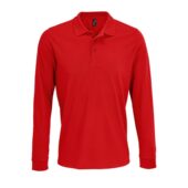 Рубашка поло с длинным рукавом Prime LSL, красная, размер 4XL