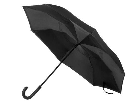 Зонт-трость наоборот Inversa, полуавтомат, черный, арт. 027363903