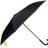Зонт-трость наоборот Inversa, полуавтомат, черный/желтый, арт. 027364103