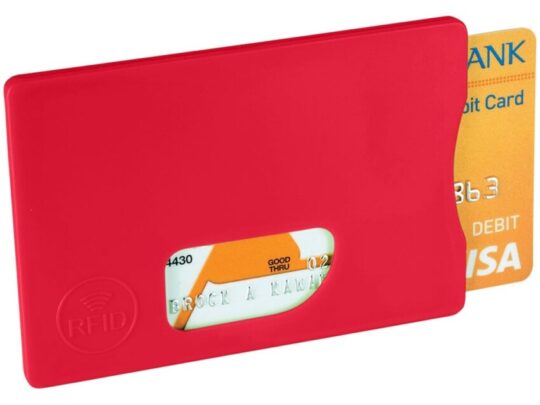 Защитный RFID чехол для кредитной карты Arnox, красный, арт. 027368903