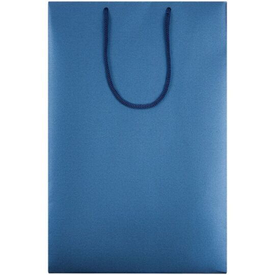 Пакет бумажный «Блеск», средний, синий