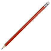 Шестигранный карандаш с ластиком Presto, красный, арт. 027366403