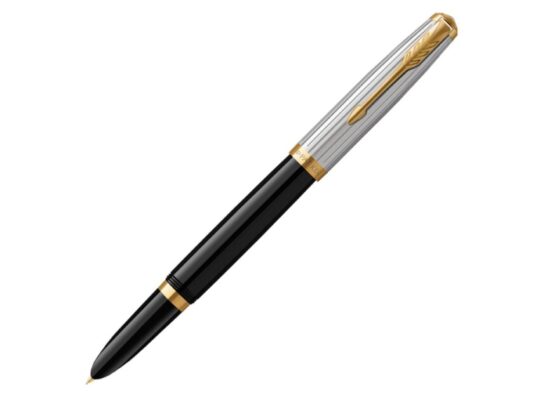 Перьевая ручка Parker 51 Premium Black GT, перо: M, чернила: Black, Blue, в подарочной упаковке, арт. 027317103