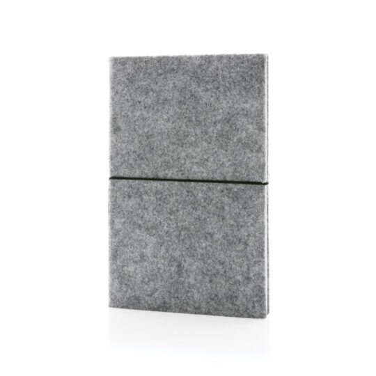 Блокнот в мягкой обложке из переработанного фетра (стандарт GRS), А5, арт. 027259006