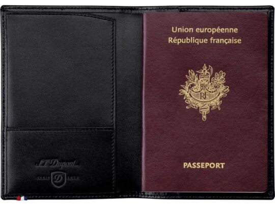 Обложка для паспорта S.T. Dupont, черный, арт. 027232603