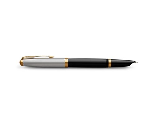 Перьевая ручка Parker 51 Premium Black GT, перо: M, чернила: Black, Blue, в подарочной упаковке, арт. 027317103