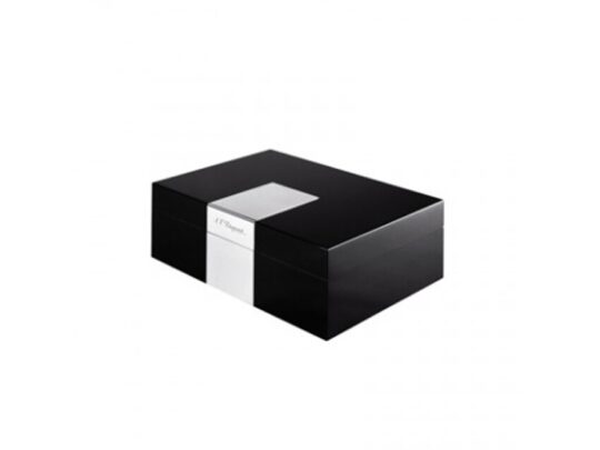 Коробка для сигар Ligne2. S.T.Dupont, черный/серебристый, арт. 027362503