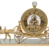 Интерьерные часы Карета прозрачный/золотистый, арт. 027194803