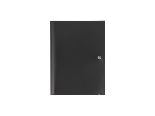 Обложка д/ежедневника, LINE D, черная гладкая телячья кожа, формат А5, арт. 027408003