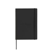 Блокнот Notebook, черная искусcтвенная кожа с логотипом Dupont, формат А5, бумага: линованная, арт. 027408103