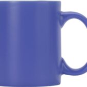 Матовая кружка Марко базовой формы, цветная снаружи, белая внутри, синий, арт. 027510503