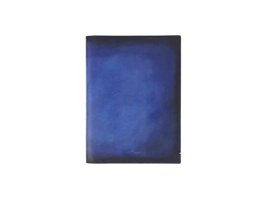 Обложка д/ежедневника, ATELIER, темно-синяя патин. теляч. кожа, логотип S.T. Dupont, формат А5, арт. 027407903