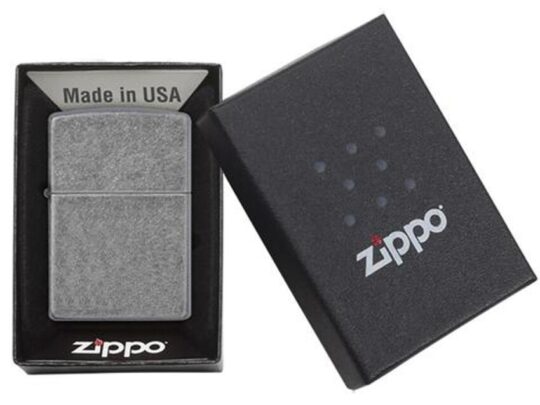 Зажигалка ZIPPO Classic с покрытием ™Plate, латунь/сталь, серебристая, матовая, 38x13x57 мм, арт. 027629103