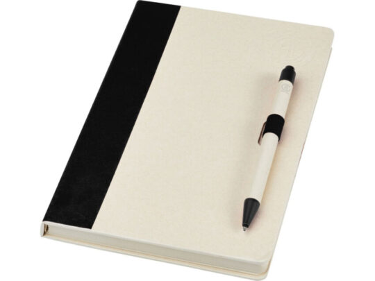 Блокнот размером A5 и шариковая ручка Dairy Dream, черный, арт. 027681203