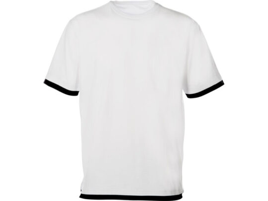 Футболка Rotterdam мужская, белый/черный (L), арт. 027676203