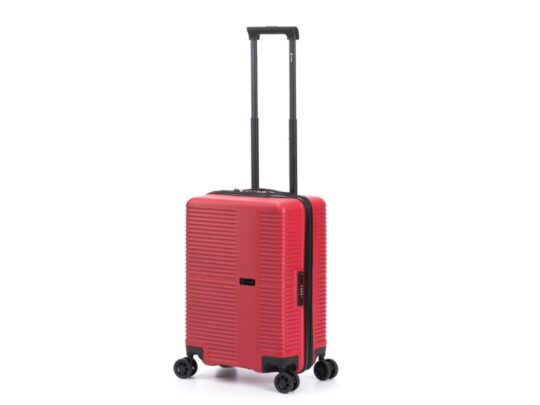 Чемодан TORBER Elton, красный, ABS-пластик, 38 х 24 х 54 см, 35 л (S), арт. 027637003