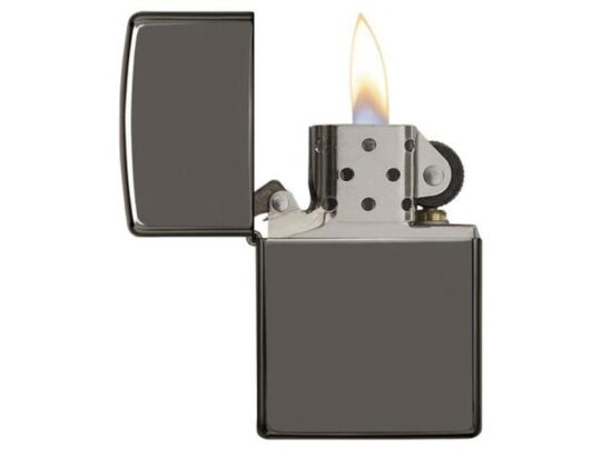 Зажигалка ZIPPO Classic с покрытием Black Ice®, латунь/сталь, чёрная, глянцевая, 38x13x57 мм, арт. 027629503